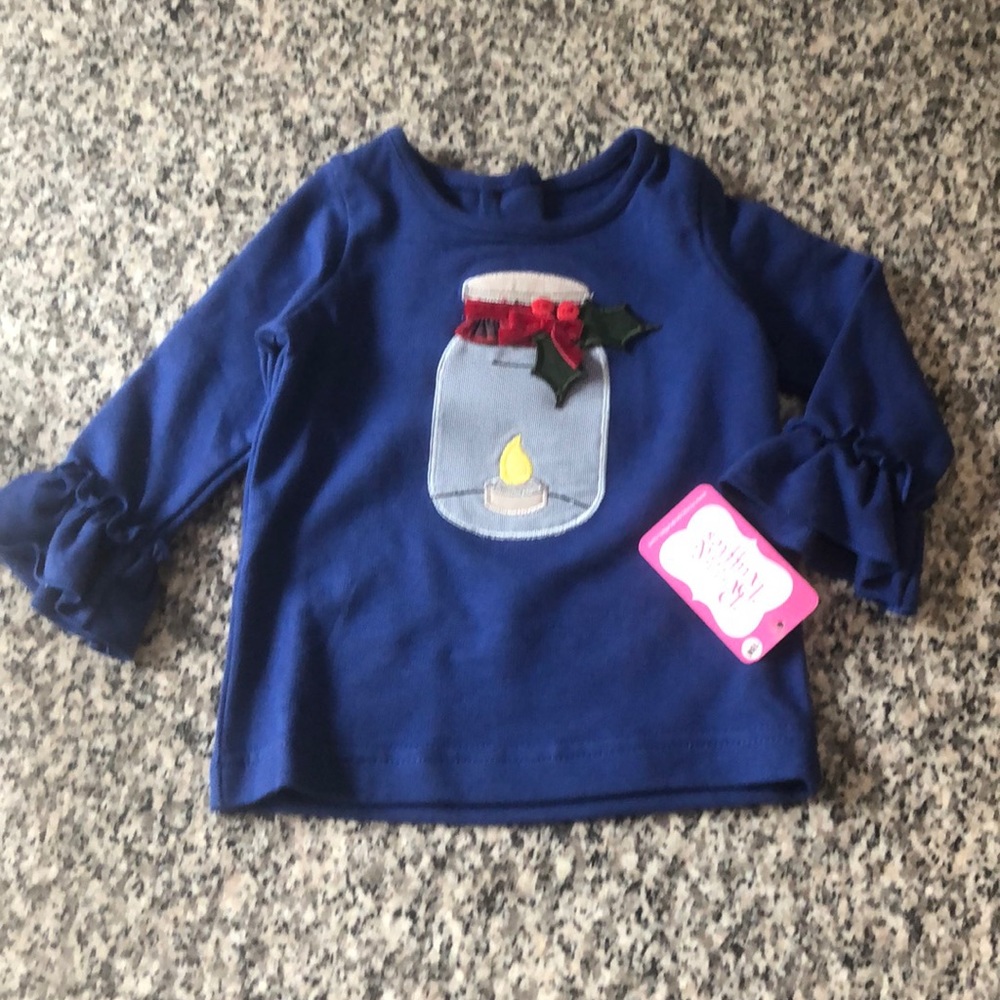 Ric rac ruffles holiday shirt